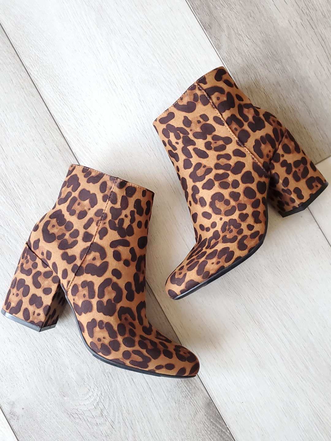 Wildcat Leopard Print Booties - Kenz Boutique