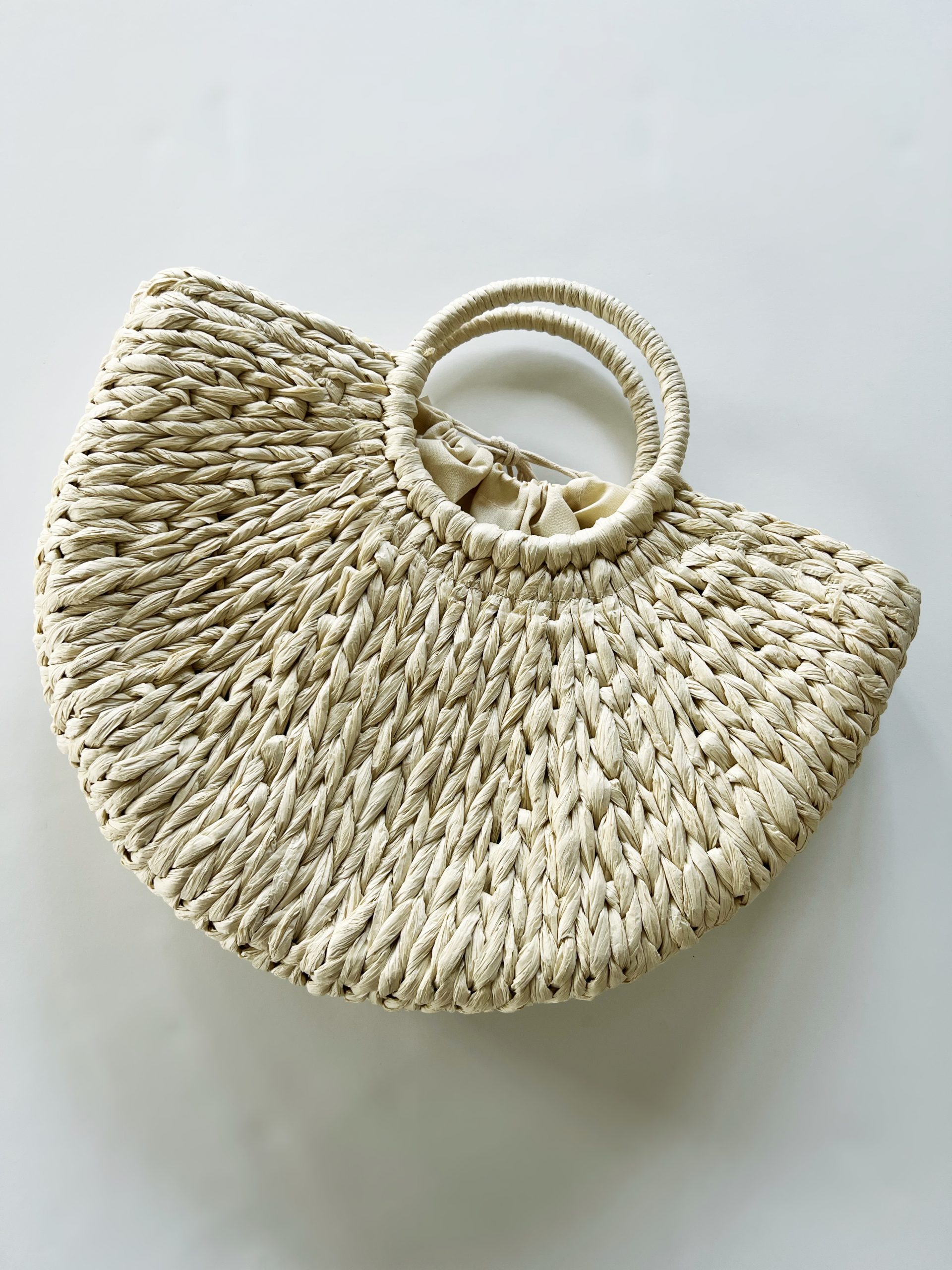Woven straw handbag - Kenz Boutique